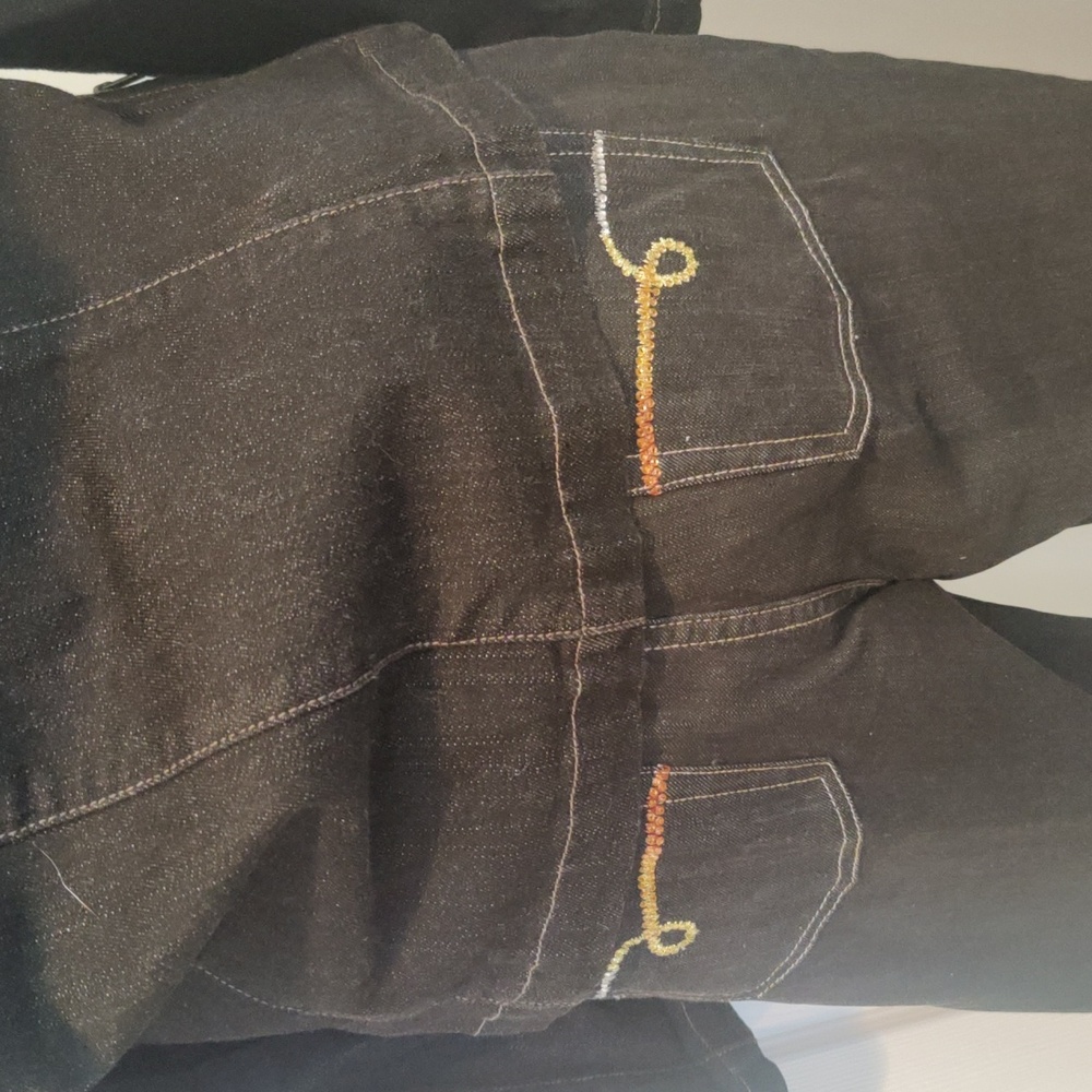 Chicos Platinum(set) jean jacket size 1 jeans size 0.5 - Picture 10 of 11